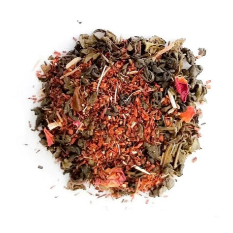 Energitea Boost- Natural Green Tea, Rooibos, Ginseng, Linden Blossom, and Rose Petals